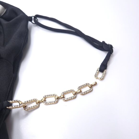 Jason Wu Black Jumpsuit with Chain Straps - Picture 14 of 16